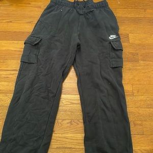These are Nike cargos sweatpants in great condition.